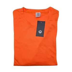 Men's Performance Stretch Long Sleeve Round Neck Jersey T Shirt US 3XL NWT